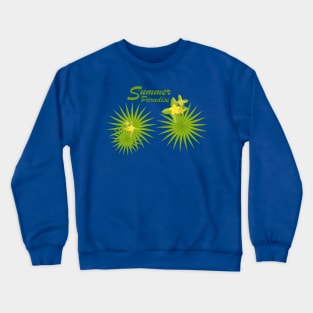 Summer Leaf Paradise Crewneck Sweatshirt